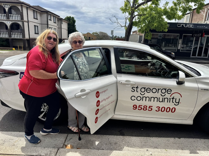 St George Community client using the Individual Transport service